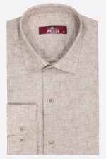 Slim-Fit-Patterned-Brown-Men-Shirt-Wessi-5