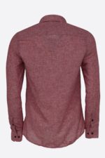 Slim-Fit-Patterned-Burgundy-Men-Shirt-Wessi-4