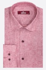 Slim-Fit-Patterned-Burgundy-Men-Shirt-Wessi-5