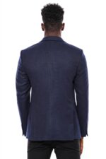 Slim-Fit-Patterned-Dark-Blue-Men-Blazer-Wessi-3