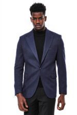 Slim-Fit-Patterned-Dark-Blue-Men-Blazer-Wessi-5