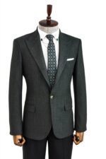 Slim-Fit-Patterned-Dark-Green-Men-Blazer-Wessi-10