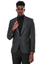 Slim-Fit-Patterned-Dark-Green-Men-Blazer-Wessi-2
