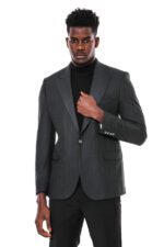 Slim-Fit-Patterned-Dark-Green-Men-Blazer-Wessi-4