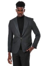 Slim-Fit-Patterned-Dark-Green-Men-Blazer-Wessi-5