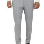 Slim Fit Patterned Grey Men Pants - Wessi
