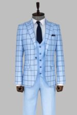 Slim-Fit-Patterned-Light-Blue-Men-Combination-Suit-Wessi-3
