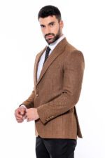 Slim-Fit-Patterned-Light-Brown-Men-Blazer-Wessi-7