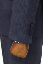 Slim-Fit-Patterned-Navy-Blue-Men-Suit-Wessi-2