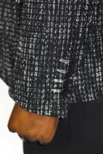 Slim-Fit-Patterned-Sport-Black-Men-Blazer-Wessi-3