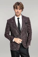 Slim-Fit-Patterned-Sport-Burgundy-Men-Blazer-Wessi-4