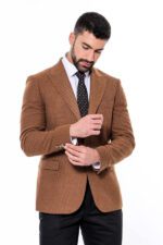 Slim-Fit-Patterned-Tawny-Men-Blazer-Wessi-5