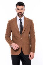 Slim-Fit-Patterned-Tawny-Men-Blazer-Wessi-7