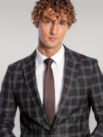 Slim-Fit-Peak-Lapel-Black-Men-Blazer-Wessi-1