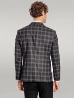 Slim-Fit-Peak-Lapel-Black-Men-Blazer-Wessi-4