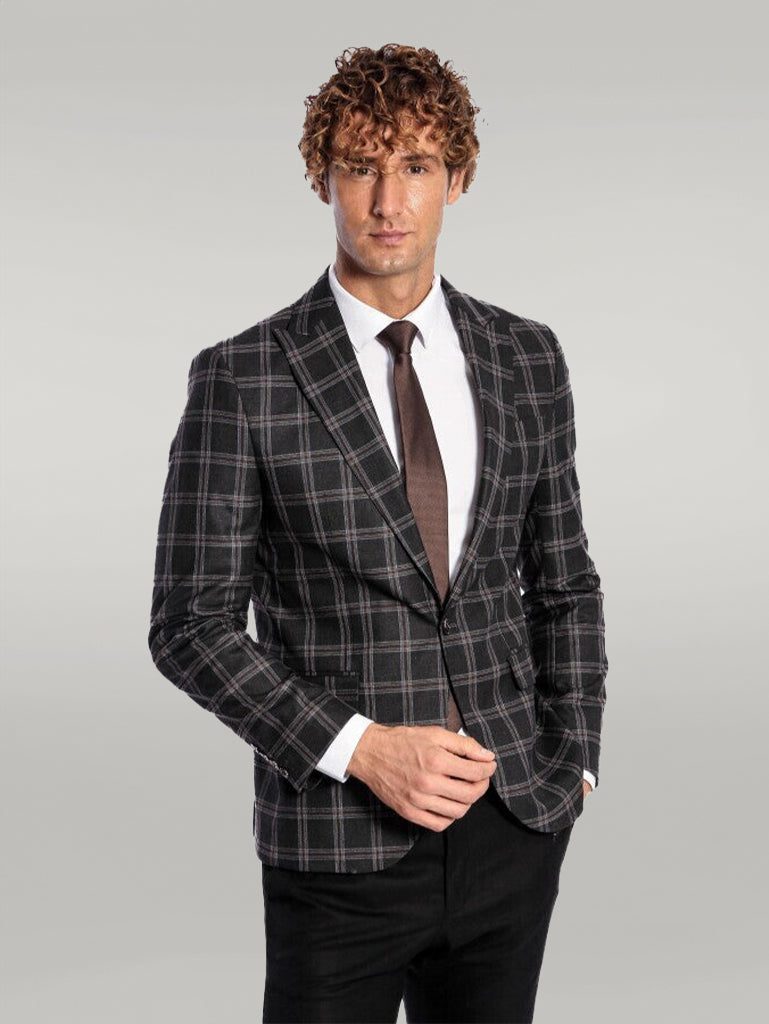 Men's Cream Peak Lapel Blazer main image 0