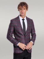 Slim-Fit-Peak-Lapel-Purple-Men-Blazer-Wessi-3