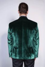 Slim-Fit-Peak-Lapel-Velvet-Dark-Green-Men-Tuxedo-Jacket-Wessi-4