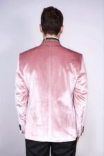 Slim-Fit-Peak-Lapel-Velvet-Pink-Men-Tuxedo-Jacket-Wessi-4