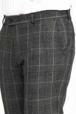 Slim-Fit-Plaid-Anthracite-Men-Pants-Wessi-1