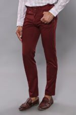 Slim-Fit-Plain-5-Pockets-Burgundy-Men-Pants-Wessi-2