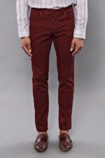 Slim-Fit-Plain-5-Pockets-Burgundy-Men-Pants-Wessi-3