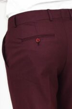 Slim-Fit-Plain-Burgundy-Men-Pants-Wessi-3