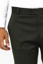 Slim-Fit-Plain-Green-Men-Pants-Wessi-1