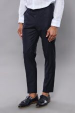 Slim-Fit-Plain-Navy-Blue-Men-Trousers-Wessi-2