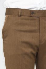 Slim-Fit-Plain-Tan-Men-Pants-Wessi-1
