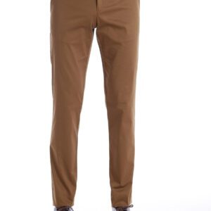 Slim Fit Plain Tan Pants-Wessi
