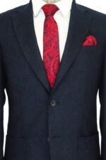 Slim-Fit-Plain-Wide-Lapel-Navy-Blue-Men-Wool-Blazer-Wessi-1