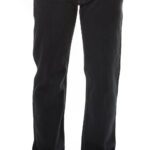 Slim Fit Straight Cut Washed Anthracite Men Trousers