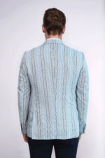 Slim-Fit-Striped-Blue-Men-Blazer-Wessi-4