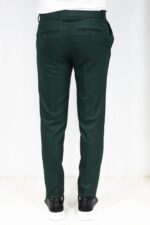 Slim-Fit-Textured-Dark-Green-Men-Trousers-Wessi-4