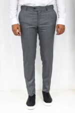 Slim-Fit-Textured-Dark-Grey-Men-Trousers-Wessi-2