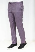 Slim-Fit-Textured-Purple-Men-Trousers-Wessi-3