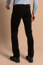 Slim-Fit-Velvet-Black-Men-Trousers-Wessi-3
