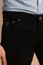 Slim-Fit-Velvet-Black-Men-Trousers-Wessi-4