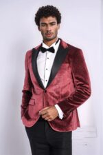 Slim-Fit-Velvet-Burgundy-Men-Sparkle-Tuxedo-Jacket-Wessi-2