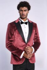 Slim-Fit-Velvet-Burgundy-Men-Sparkle-Tuxedo-Jacket-Wessi-4