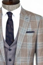 Slim-Fit-Vested-Light-Brown-Men-Suit-Wessi-1