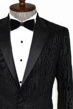 Slim-Fit-Zebra-Patterned-Black-Prom-Blazer-Wessi-1
