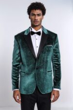 Sparkle-Slim-Fit-Velvet-Green-Men-Party-Tuxedo-Blazer-Wessi-1