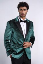 Sparkle-Slim-Fit-Velvet-Green-Men-Party-Tuxedo-Blazer-Wessi-4