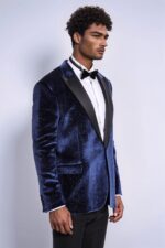 Sparkle-Slim-Fit-Velvet-Navy-Blue-Men-Wedding-Tuxedo-Blazer-Wessi-2