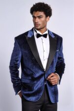 Sparkle-Slim-Fit-Velvet-Navy-Blue-Men-Wedding-Tuxedo-Blazer-Wessi-4