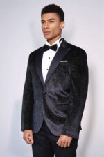 Sparkling-Dotted-Peak-Lapel-Mens-Black-Tuxedo-Jacket-Wessi-2