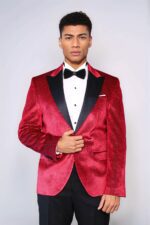 Sparkling-Dotted-Peak-Lapel-Mens-Burgundy-Tuxedo-Jacket-Wessi-3
