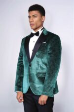 Sparkling-Dotted-Peak-Lapel-Mens-Green-Tuxedo-Jacket-Wessi-2